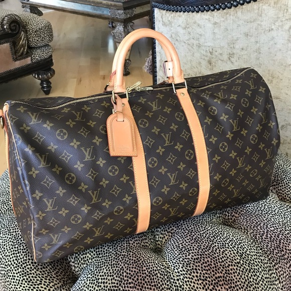 Exquisite Louis Vuitton Keepall Bandoliere 55 Travel Bag Suitcase Carry On - Picture 6 of 17